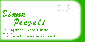 diana peczeli business card