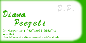 diana peczeli business card